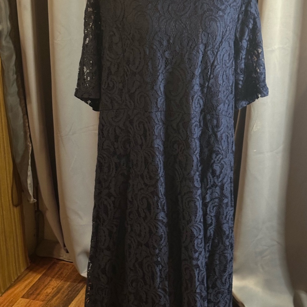 Vintage Navy Blue Lace